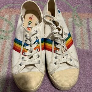 Rainbow striped Gola sneaker